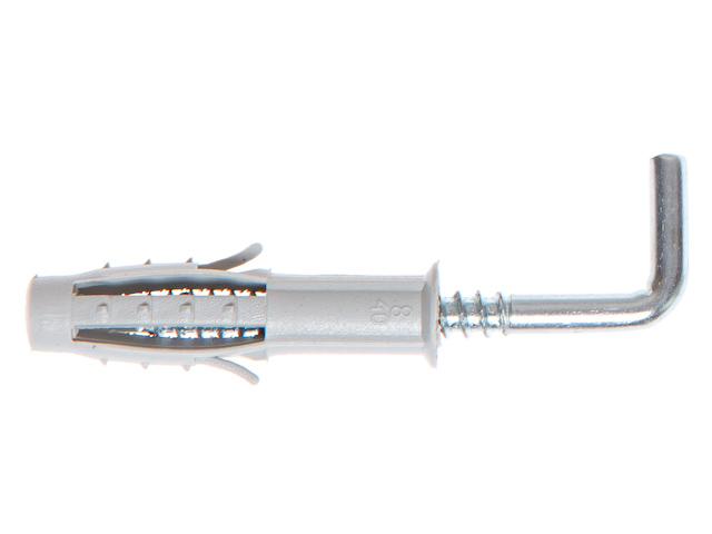 Дюбель с Г-образным крючком 6х35 mm (4 шт)  STARFIX SMZ1-91282-4