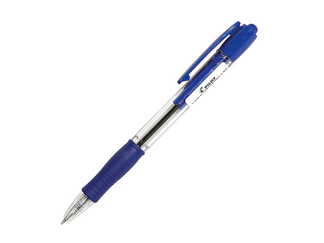 Ручка шариковая автоматическая SUPER GRIP 0,7 мм синий, резиновый грип,  ...PILOT BPGP-10R-F L