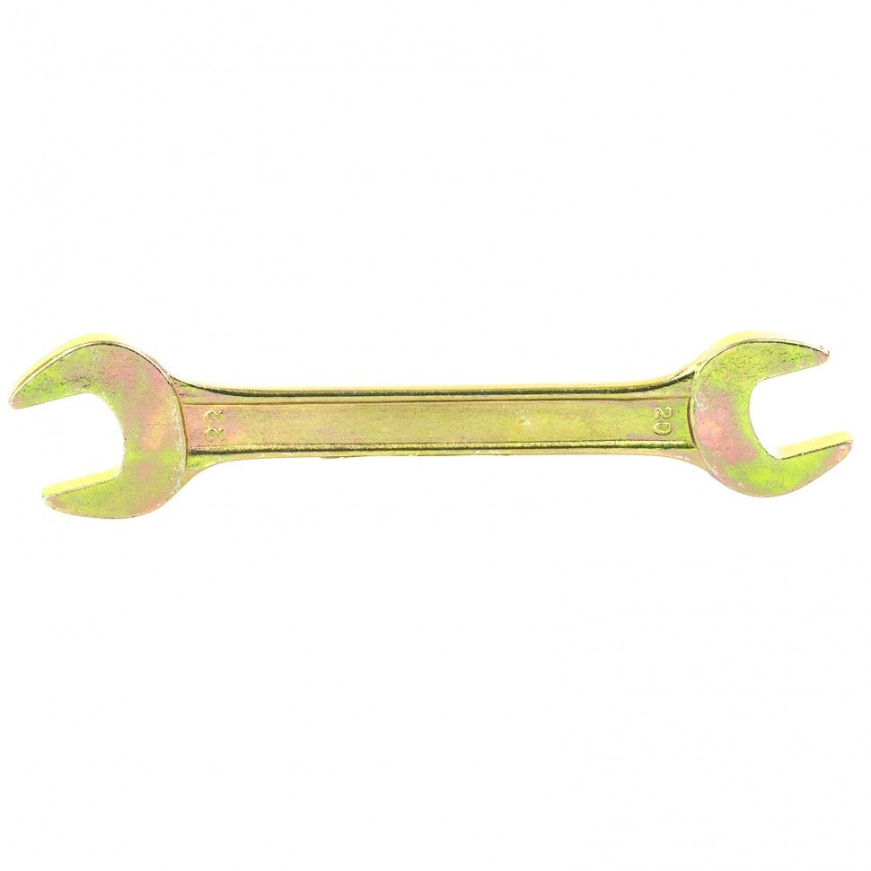 Ключ рожковый, 20 х 22 mm, желтый цинк  Сибртех 14312