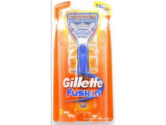 Станок для бритья + 2 кассеты Fusion GILLETTE 