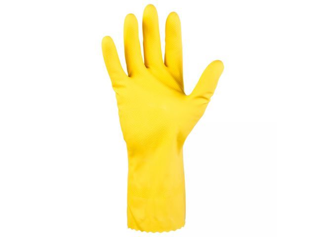 Перчатки К80 Щ50 латексн. защитные промышлен., р-р 7/S, желтые (Защитные промышл. перчатки из латекс...JETA SAFETY JL711-07-S