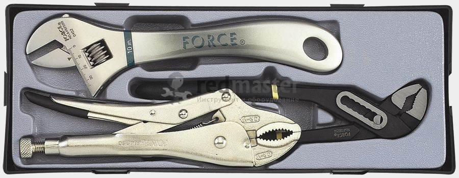 Набор шарнирно-губцевого инструмента 3 пр. в лотке  Force T5038