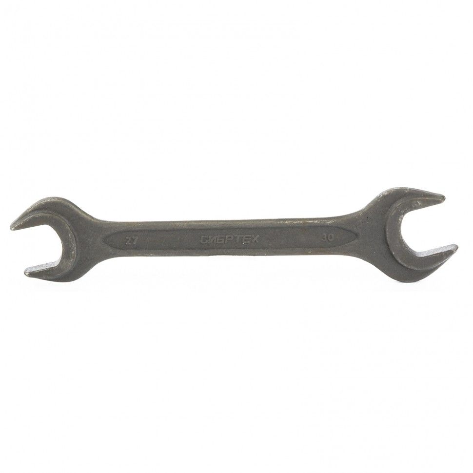 Ключ рожковый, 27 х 30 mm, CrV, фосфатированный, ГОСТ 2839  Сибртех 14331