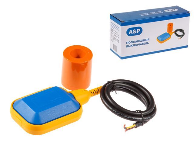 Поплавковый выключатель с кабелем 1.0 м  A&P AP03A05100
