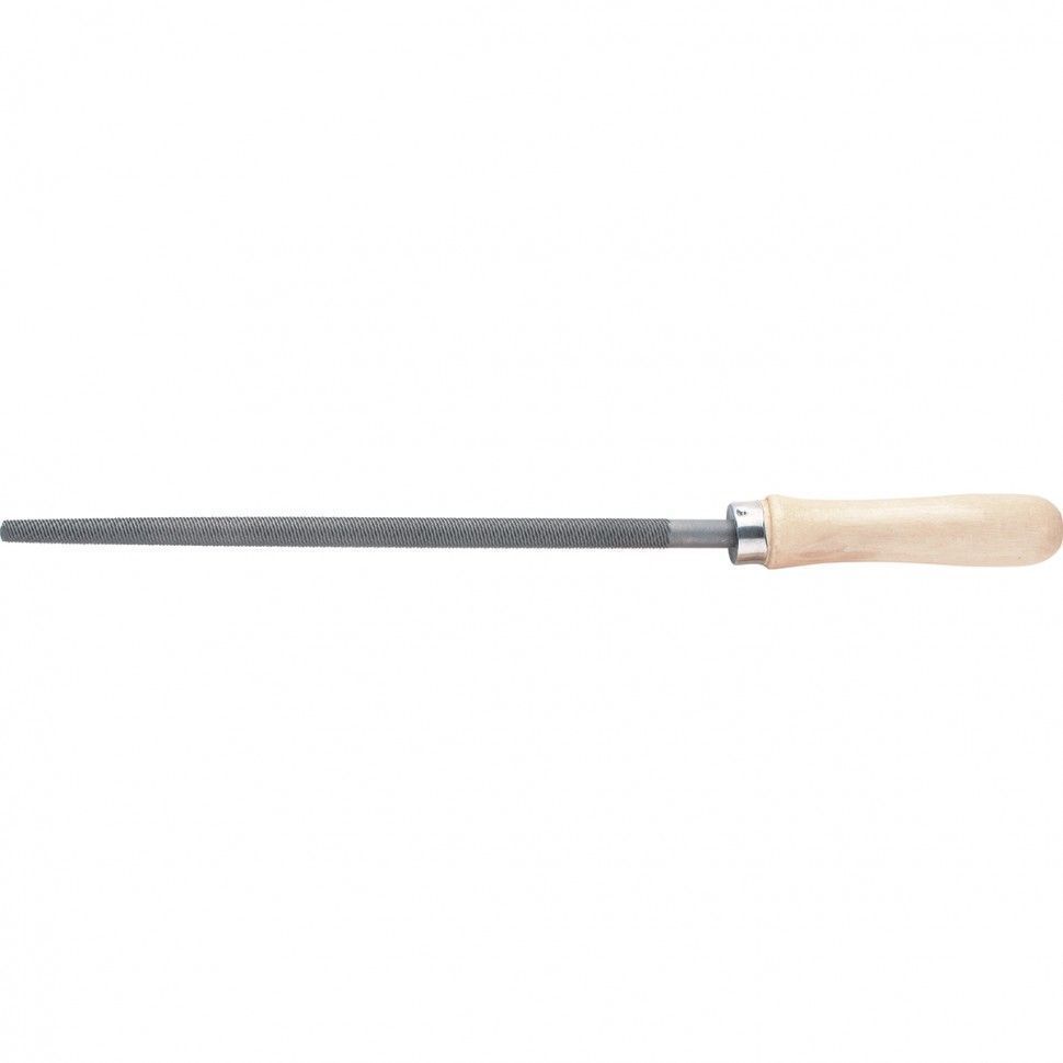 Напильник, 300 mm, круглый, деревянная ручка  Сибртех 16132