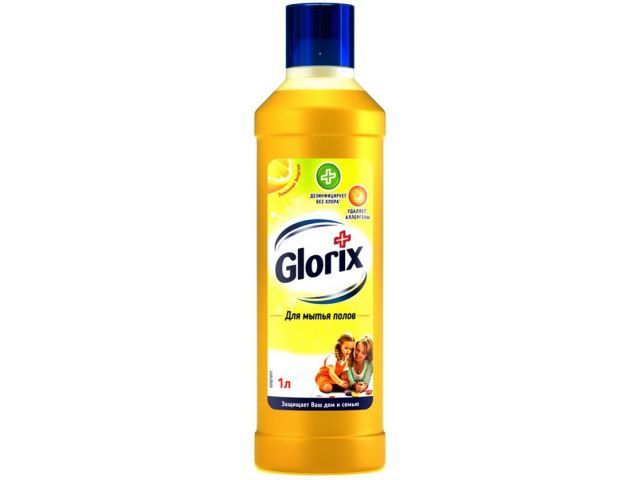Средство чистящее жидкое для мытья пола Лимонная энергия 1 л  ...GLORIX 31033742