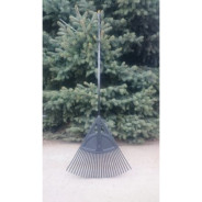 Грабли веерные "УМЕЛЕЦ" черные (с черенком)  PROTEX PR-0016