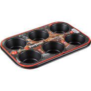 Форма для выпечки, прямоугольная, 6 кексов, 26х18 см, антипригарное покрытие, CHEF  ...PERFECTO LINEA 16-261828