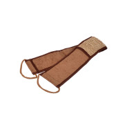 Мочалка из рами, лента с сегментами хлопка с веревочными ручками, 66х8,5 см, "Банные штучки&quo...БАННЫЕ ШТУЧКИ 40364