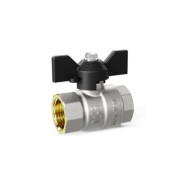 Кран шаровый 1 1/4" вн.-вн. бабочка PN 25  LD LD.47.111.1.32.M02