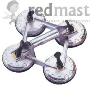 Присоска вакуумная для стекла четырехзажимная 120 кг.  SUMAKE SC-9804