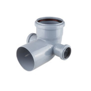 Колено для внутренней канализации 110/50/50х87 левый/правый   ...РосТурПласт 36682