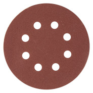 Круг абразивный на ворсовой подложке под "липучку", перфорированный, P 180, 125 мм, 5 шт. ...Matrix 73808