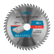 Пильный диск по дереву ф190 х 30 мм, 48 зубьев  Gross 73320