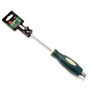 Отвертка шлицевая силовая магнитная с ударной пяткой под ключ S2 "Profi" S2 SL5.5х100мм,  ...Rock FORCE RF-70255100