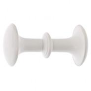 Ручка-кнопка РК1 пласт., белая, 5шт.  Металлист 91587