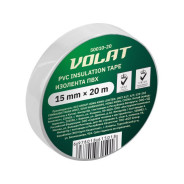 Изолента ПВХ 15ммх20м белая (130 мкм)  ВОЛАТ 50010-20