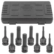 Набор головок-бит SPLINE ударных 8пр.,1/2"(M5, M6, M8, M10, M12, M14, M16, M18), в кейсе  ...Forsage F-40811MPB
