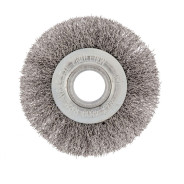 Щетка для УШМ, 100 mm, посадка 22.2 mm, плоская, витая проволока Сибртех ...DENZEL 746487