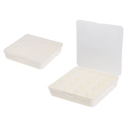 Органайзер для хранения мелочей с разделителями Keeplex Fiori L, 20х20х4,5 см, белое облако KEEPLEX ... KL401610048