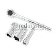 Набор инструментов для свечей зажигания 4 пр.(3/8", 16мм, 21мм, удлинитель-75мм, трещотка-180мм...KINGTUL KT-807S4