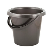 Ведро пластмассовое, 10 л, Rock'n'Roll, антрацит  Spin&Clean SC110310003