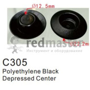 Клипса для крепления внутренней обшивки а/м универсальная пластиковая (100шт/уп.)  клипса ...Forsage C0305(universal)