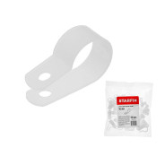 Серьга для кабеля 16 мм белая (50 шт в пакете)  STARFIX SM-65315-50