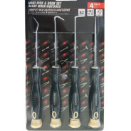 Набор крючков для демонтажа сальников с прорезиненными рукоятками, 4пр.  ...Rock FORCE RF-904U4