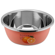 Миска из нержавеющей стали, диаметр 26 см, апельсин, серия Romantic life  ...PERFECTO LINEA 24-012628