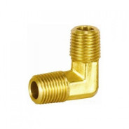 Штуцер пневматический угловой с наружными резьбами 1/2" х 1/2" (латунь)  ...H-D HD-B1273-12