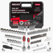 Набор инструментов 108 пр. 1/4" 3/8"(6гр.)(4-22мм) Baum Auto BaumAuto BM-41082-5DS