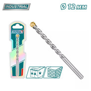 Сверло по бетону 12х200 мм  TOTAL TAC261220