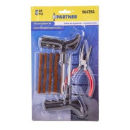 Набор инструментов для ремонта шин 8пр.(шило,протяжка,шнуры-5шт,утконосы), в блистере  ...Partner PA-904T8A