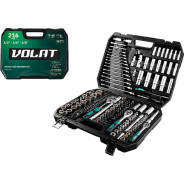 Набор головок и ключей 216пр (1/4", 3/8", 1/2", 6 граней)  ...ВОЛАТ 18570-216