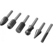 Шарошки металлические для обработки металла (набор 6шт)  ...YATO YT-61711