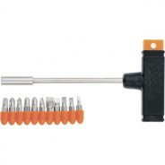 Отвертка с Т-образной ручкой, набор бит, 11 предметов  Sparta 115655