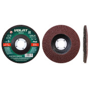 Круг лепестковый 125х22мм P60 конич. (конический КЛТ-2)  ВОЛАТ 80520-60