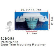 Клипса для крепления внутренней обшивки европейских а/м пластиковая (100шт/уп.)  клипса ...Forsage C0936(European car)