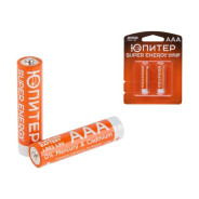 Батарейка AAA LR03 1.5V alkaline 2шт  ЮПИТЕР JP2122