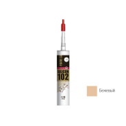 Герметик силиконовый "SANITARY SILICON 102", бежевый, 310мл,  FOME FLEX 01-4-1-104