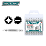 Бита двухсторонняя PH2 + SL6,0 65 мм   (10 шт)TOTAL TAC16HL133