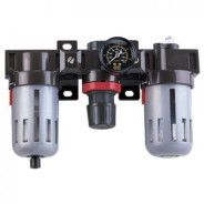 Фильтр + редуктор с манометром + смазочный прибор 1/2" (3000л/мин, 5микр.)  ...PROWIN FRL-400