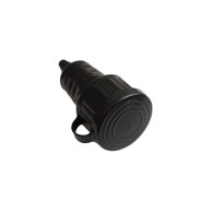 Розетка 1-ая переносная, без заземления, 16А, 250В, брызгозащита, черная,  ...BYLECTRICA Р16-389