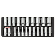 Набор-сет головок глубоких 1/2", 8-32мм, 22шт.  Toptul GAAT2202
