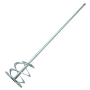 Миксер для красок и штукатурных смесей, 80 х 400 мм, оцинкованный, хвостовик SDS Plus  ...DENZEL 848827