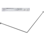 Карниз угловой алюминиевый 1,7x0,7 м, серебро  PERFECTO LINEA 36-020105