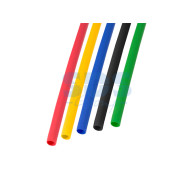 Набор термоусадочной трубки 3,0 / 1,5 мм, пять цветов, упаковка 50 шт. по 1 м,  ...REXANT 29-0152