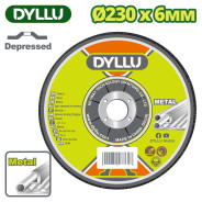 Круг шлифовальный 230x6,0x22,2 мм по металлу  DYLLU DTAC1395