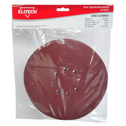 Шлифлист 225 мм 8 отв__К320 (5 шт),  ELITECH 200005